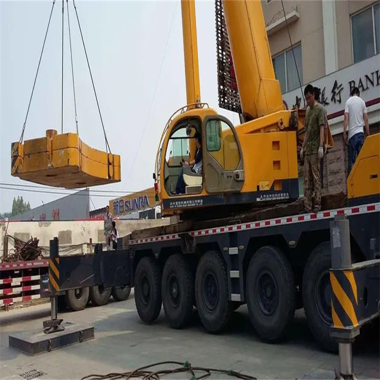 黄山徽州当地吊车出租|机器吊装|75吨|工厂搬迁服务